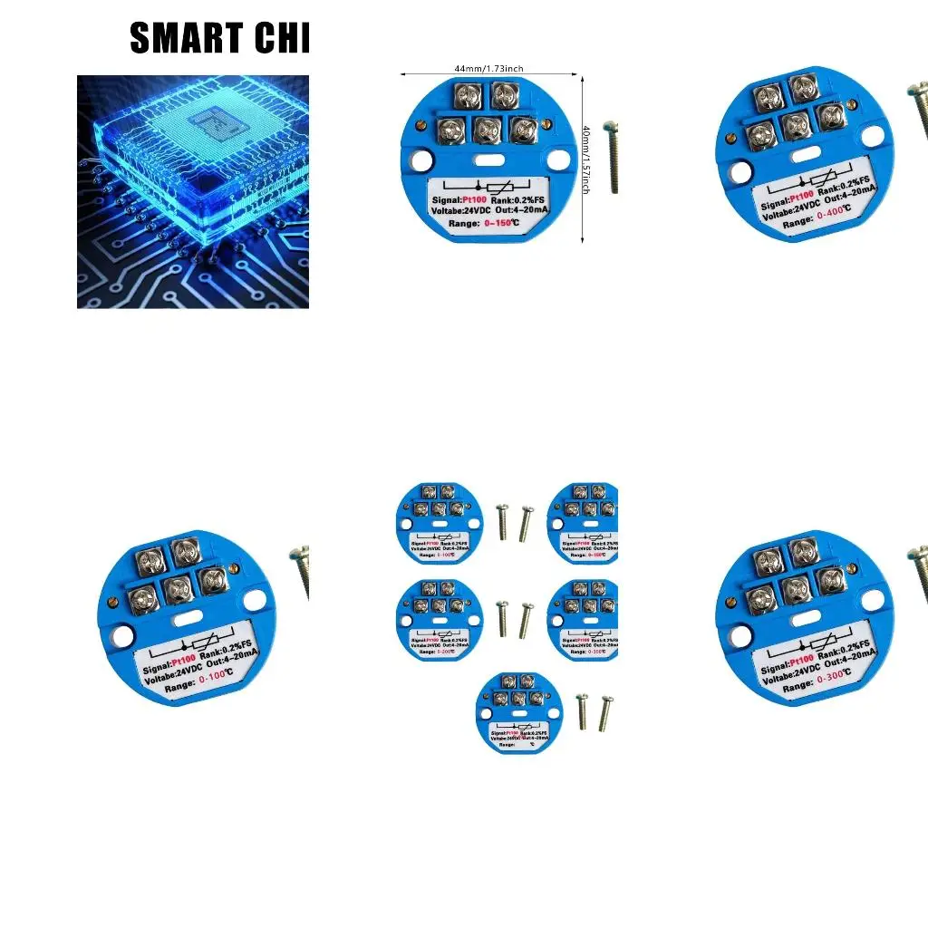  Precise Temperature Sensors Temperature Transmitter 4-20mA Output for Industrial Use Temperature Measurement Device