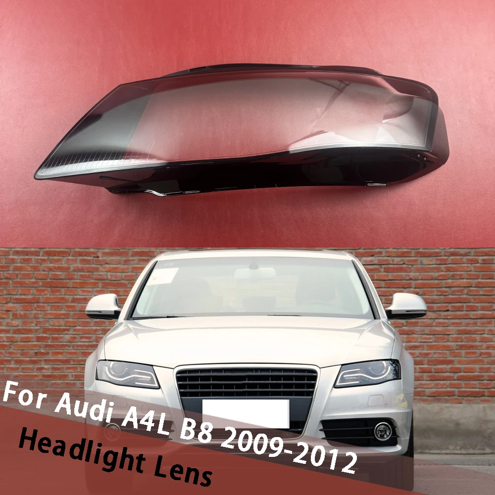 

For Audi A4L B8 2009 2010 2011 2012 Headlamp Plastic Cover Car Lampshade Headlight Shade Head Lamp Shell Housing Light Masks