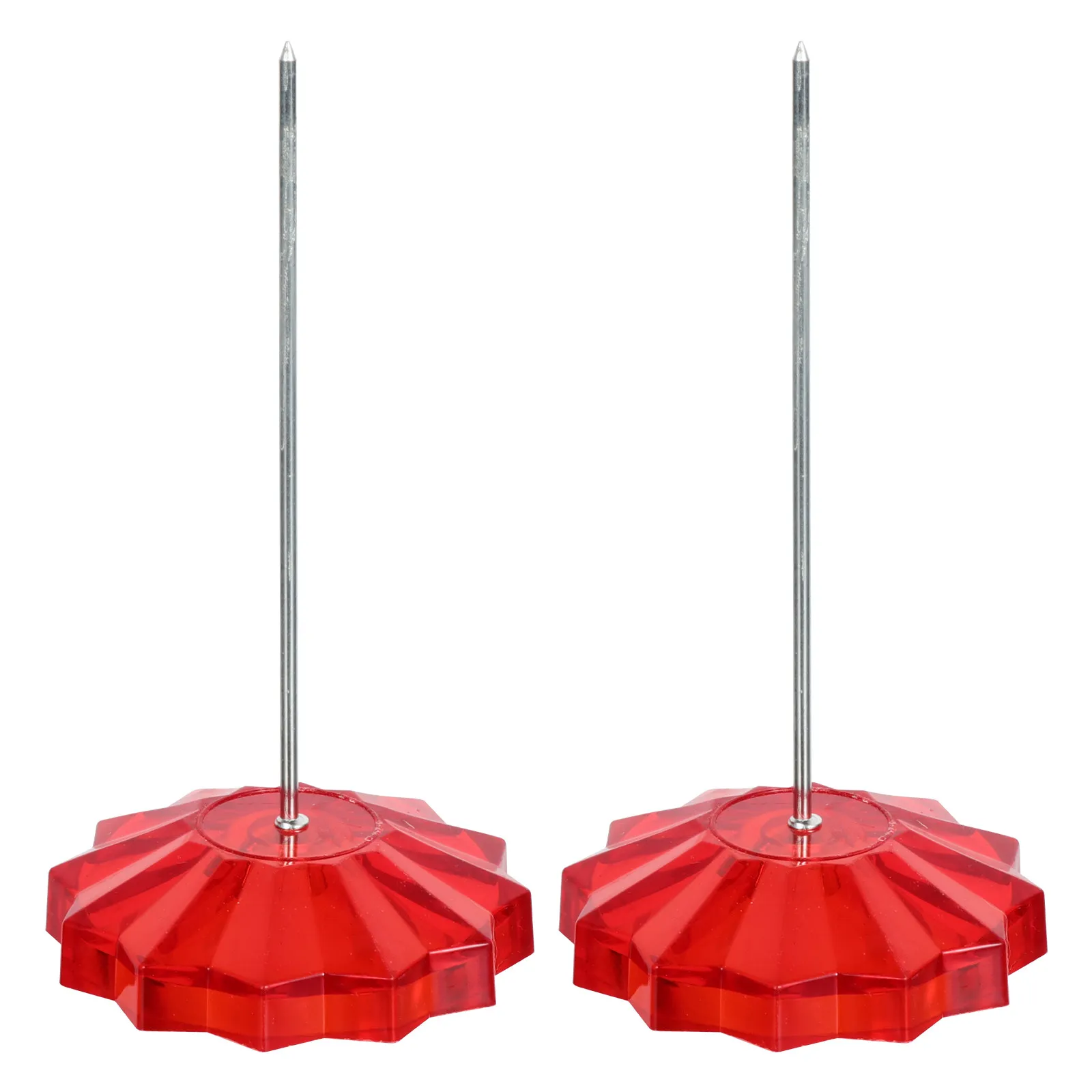 2Pcs Office Receipt Holder Spike Thick Rod Design Non-Slip Base for Restaurant Bill Check Memo Storage Paper Management Tool