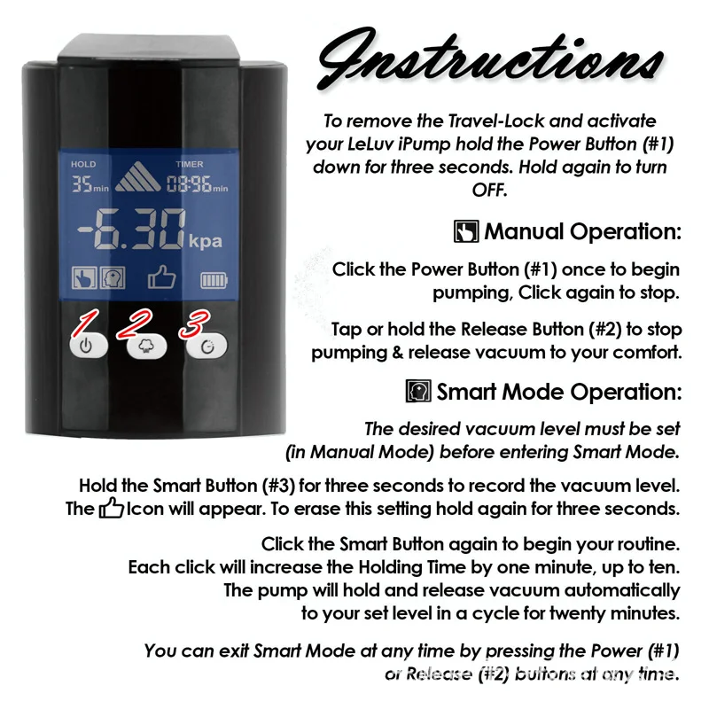 Electric Handle For Acrylic Penis Pump Smart Intelligent Charging Sex Toy Accessories hot, Extraction suction Air Sex Machines view 3