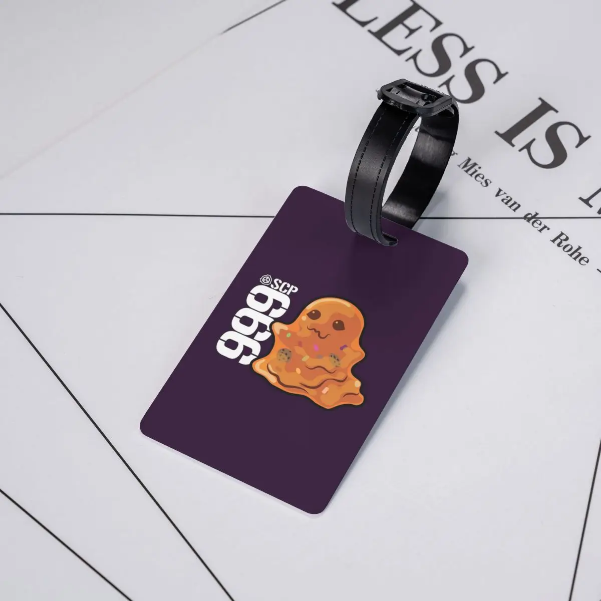 

Бирка для багажа SCP-999 «Чудовище-дразнилка» (SCP Foundation), аксессуар для чемодана, бирка для ручной клади, держатель для бирки, идентификатор, имя, адрес