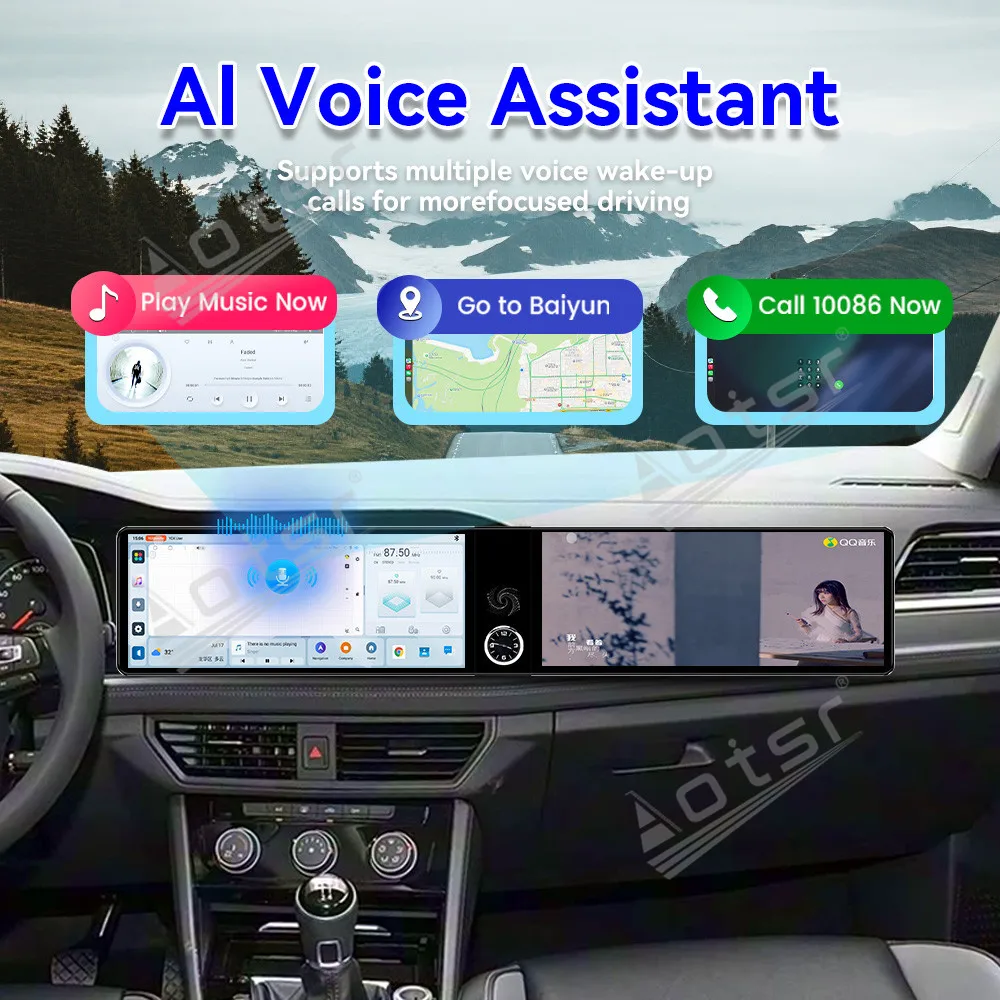 

Двухэкранный 12,3-дюймовый сенсорный автомобильный радиоприемник с GPS-навигацией и мультимедиа для Volkswagen Sagitar 2019-2022, поддержка CarPlay и Android Auto