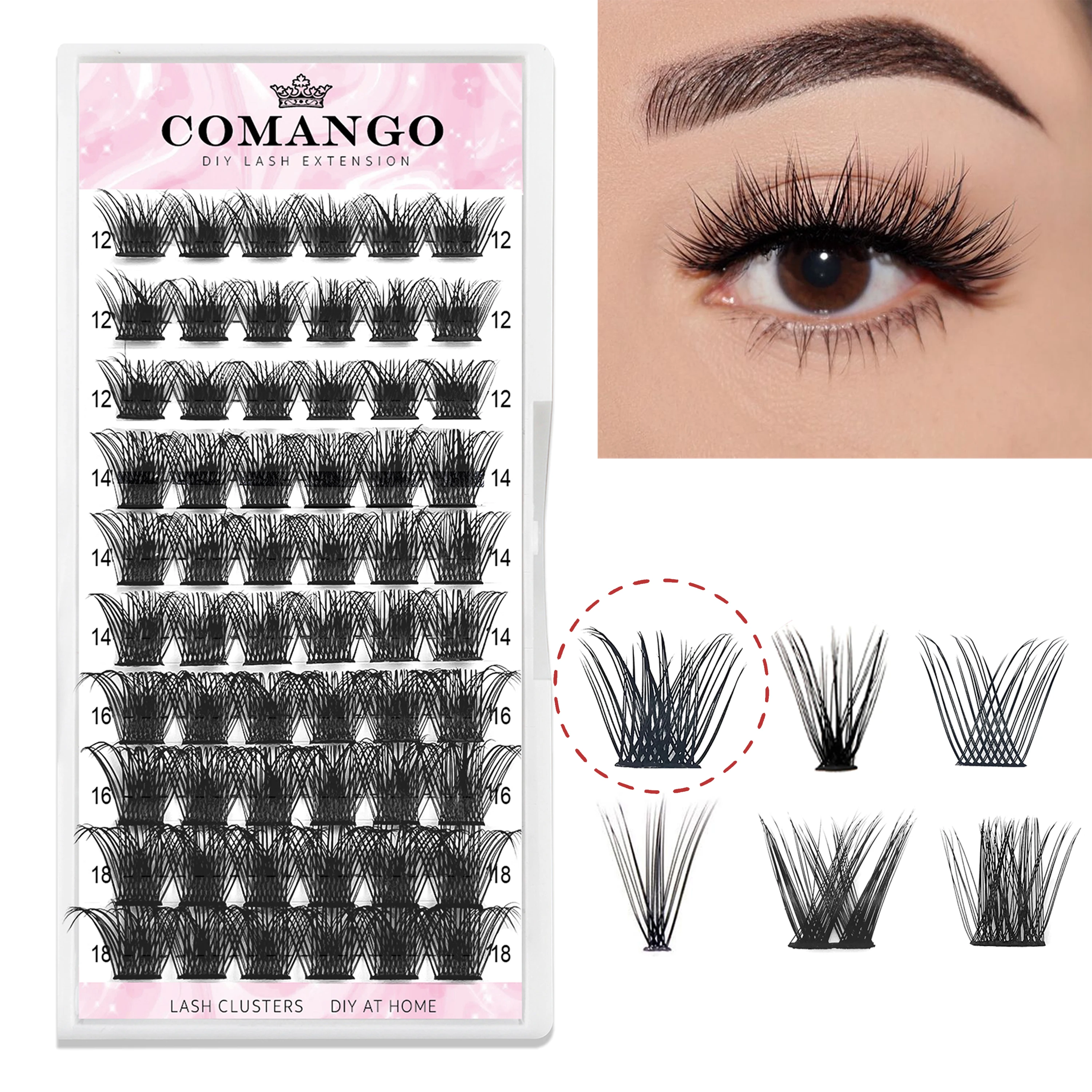 الفردية فو المنك رمش ملحقات ، مجموعات لاش ، طول مختلط ، C حليقة ، D حليقة ، Lashes بها بنفسك جلدة ملحقات في المنزل ، 10 مللي متر ، 12 مللي متر ، 14 مللي متر ، 16 مللي متر ، 18 مللي متر