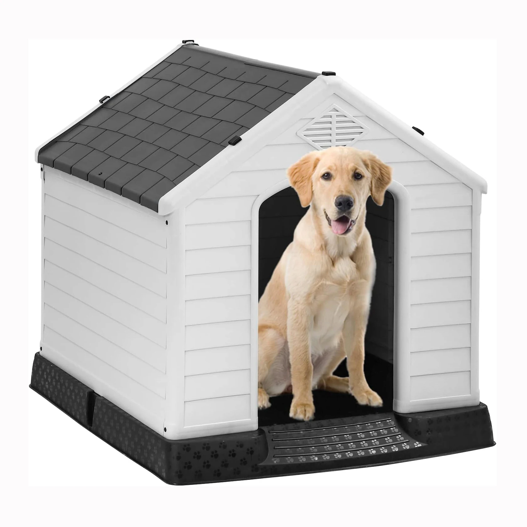 

Pet Kennel Factory Wholesale Outdoor Indoor Heavy Duty PP Material Dog Plastic Pet Kennel For Multiple Dogs