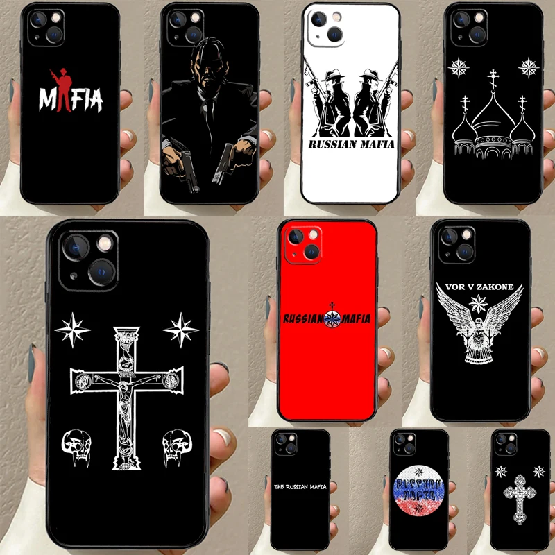 Russian Mafia Case For iPhone 16 15 14 13 11 12 Pro Max XS X XR Plus Back Cover For iPhone 16 15 14 12 13 Mini