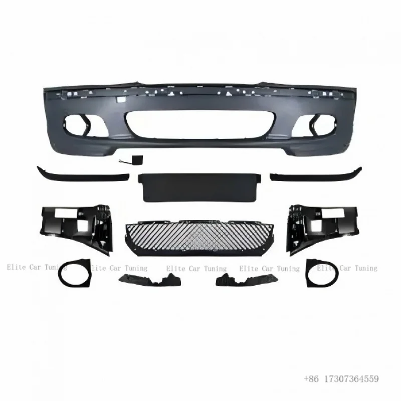 

E46 Accessories Body Kit Modified Upgrade Mt Front Bumper Grille Car Spoiler for BMW E46