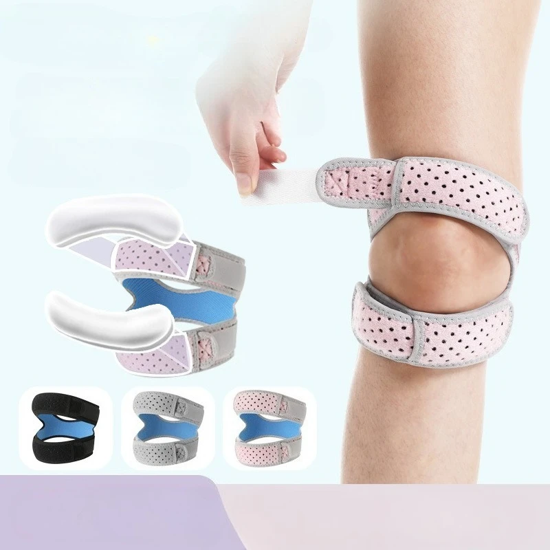 

Sports Silicone Patella Strap for Running Hiking Breathable Basketball Knee Protection and Fitness Equipment