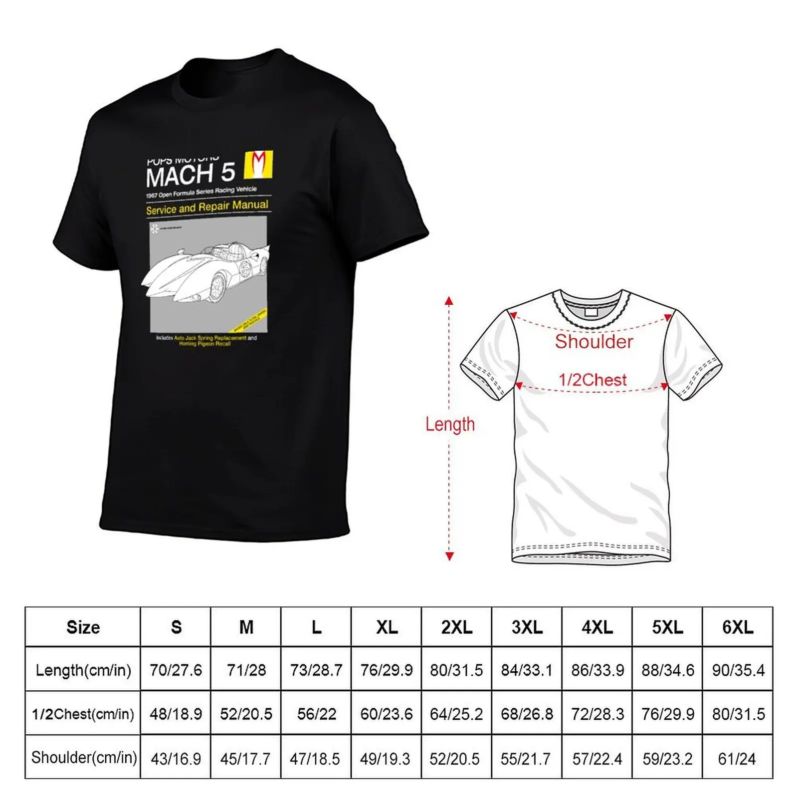 Mach 5 Service and Repair T-Shirt vintage t shirts luxury slim fit t shirts for men