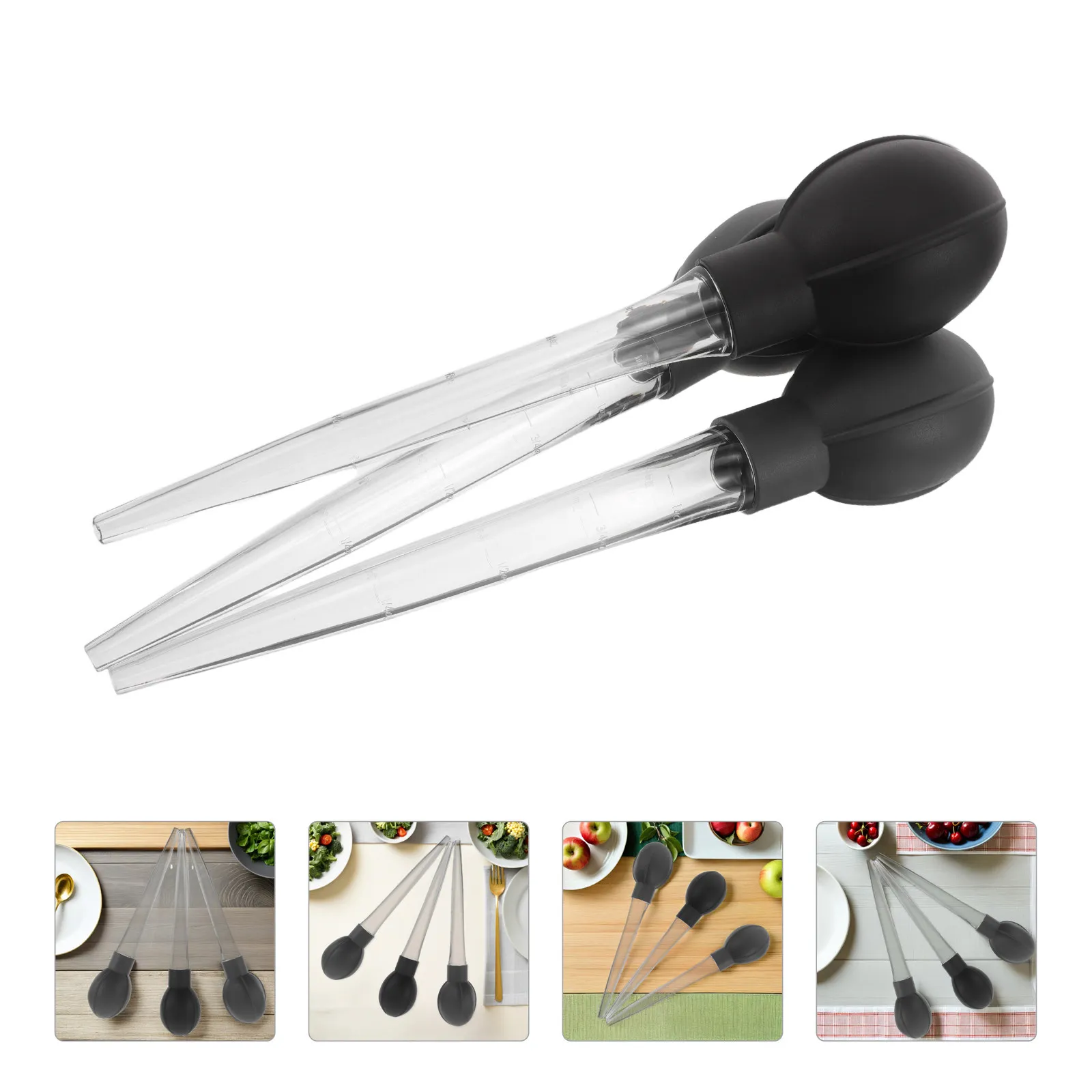 3Pcs Wine Barrel Sampling Pipettes Dropper 28Ml Graduated Plastic Transfer Pipettes Reusable Food Grade Bulb Dropper for Wine