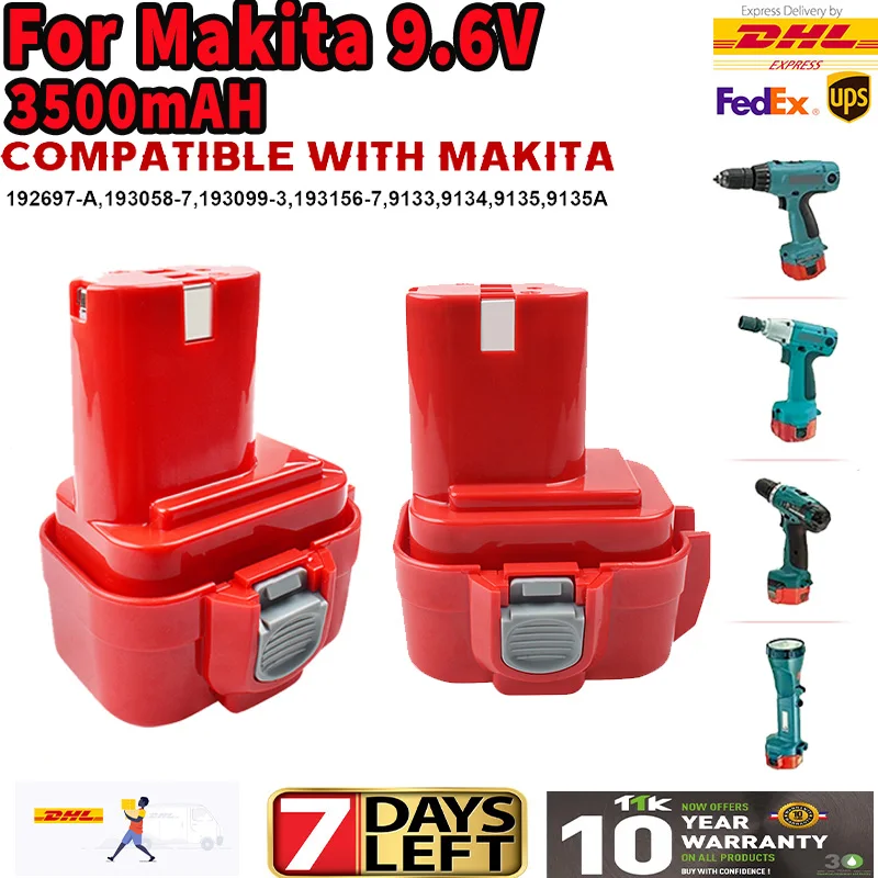 For Makita PA09 9.6V Ni-MH Battery Replacement Battery for Makita PA09 9100 9120 9122 9133 9134 9135 6207D Power Tool Battery