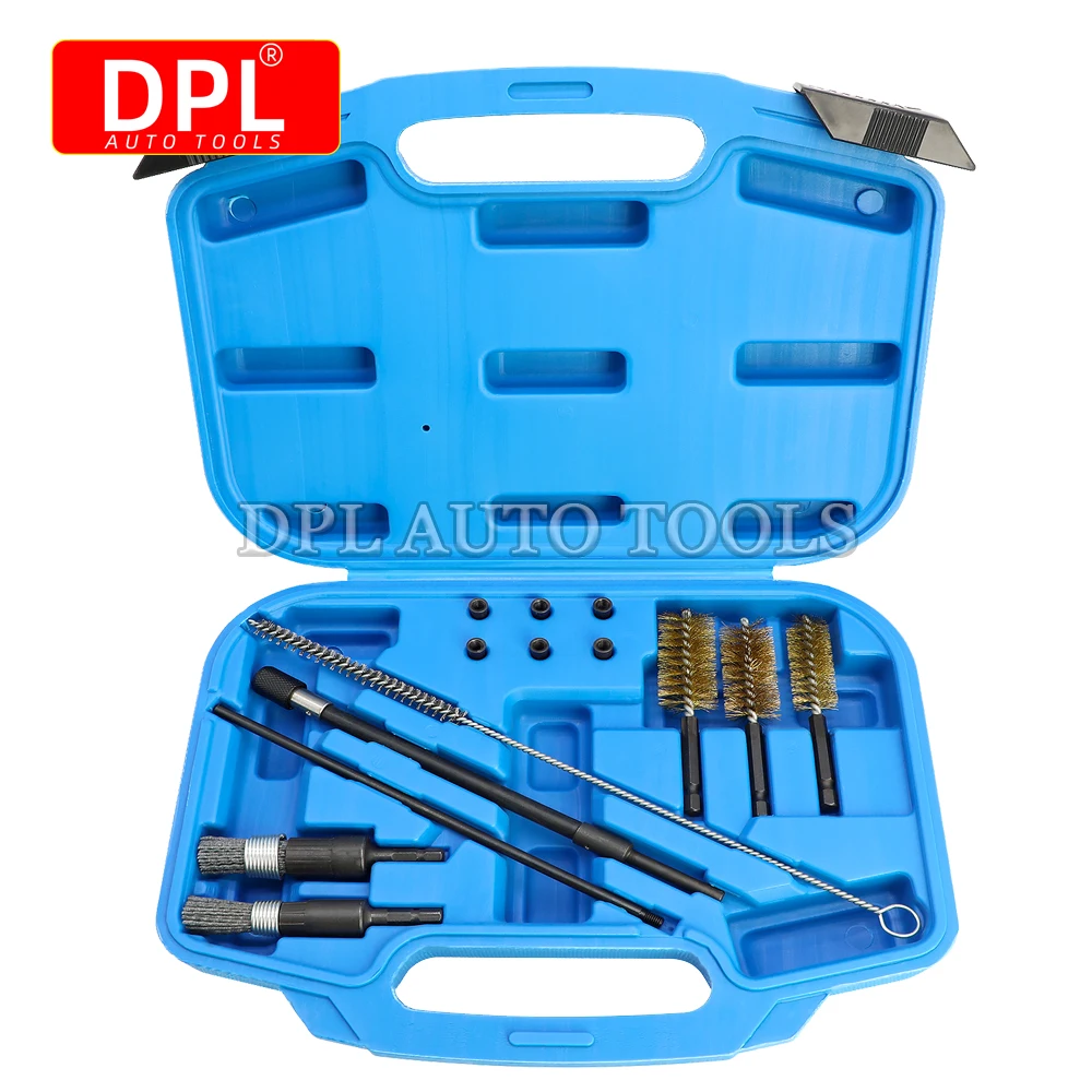 Diesel Fuel Injector Seat Cleaner Set Washing Cleaner Bristle Kit Cleaning Brushes Auto Repair Tools Car Cleaning Tool