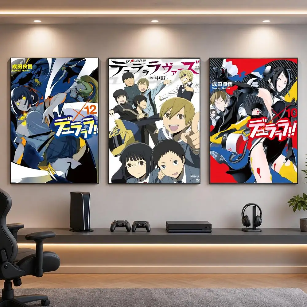 Anime D-Durarara Poster HD Removable Wall Art Gift Bedroom Lounge Dorm Office Gaming Cafe Bars