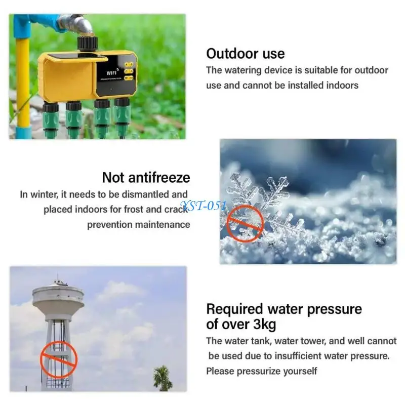 E15A Energy Saving Intelligent Valves Device For Efficient Flower And Crop Hydrations