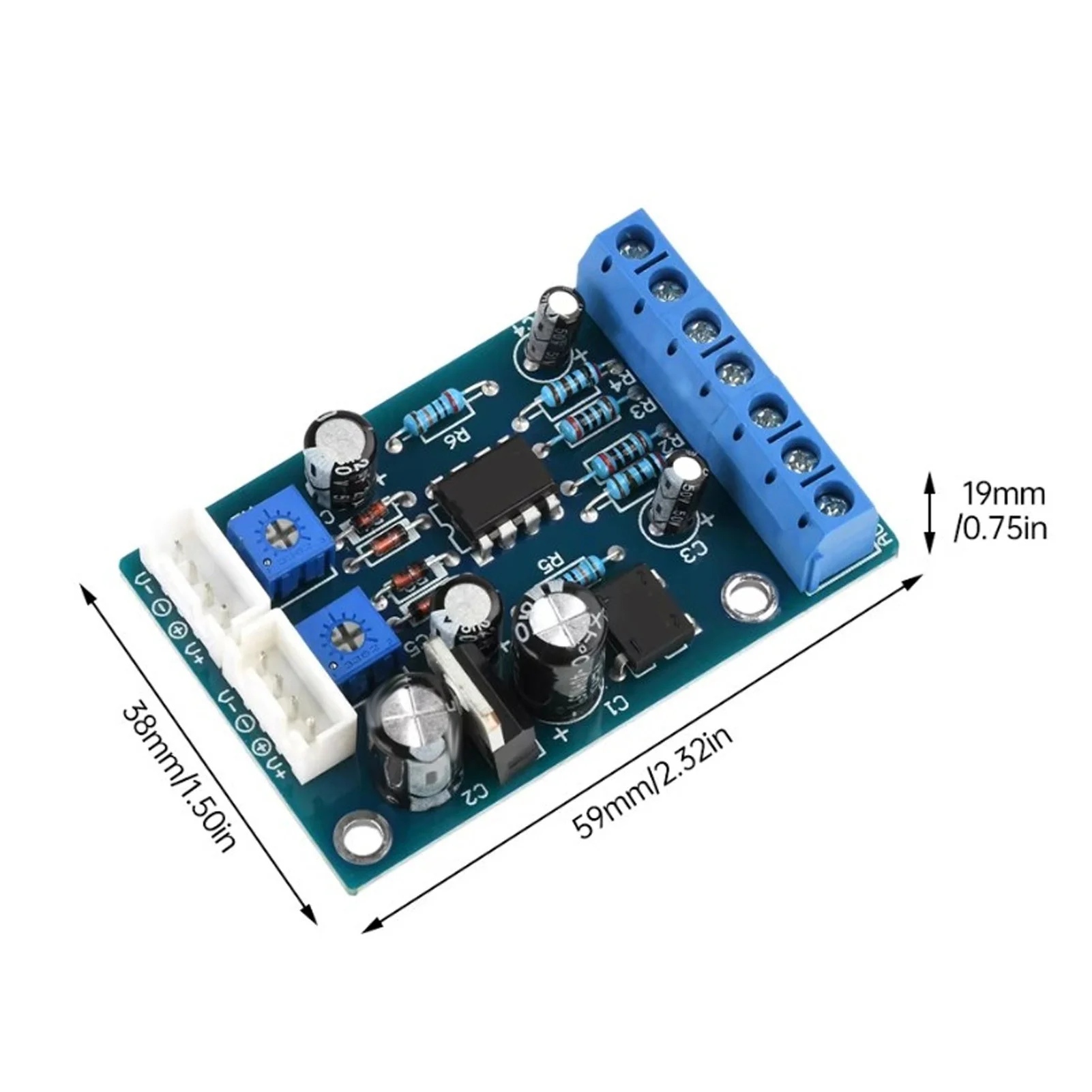 VU Meter Driver Board Volume Unit Meter Preamplifier Audio DB Level Driver PCB Module