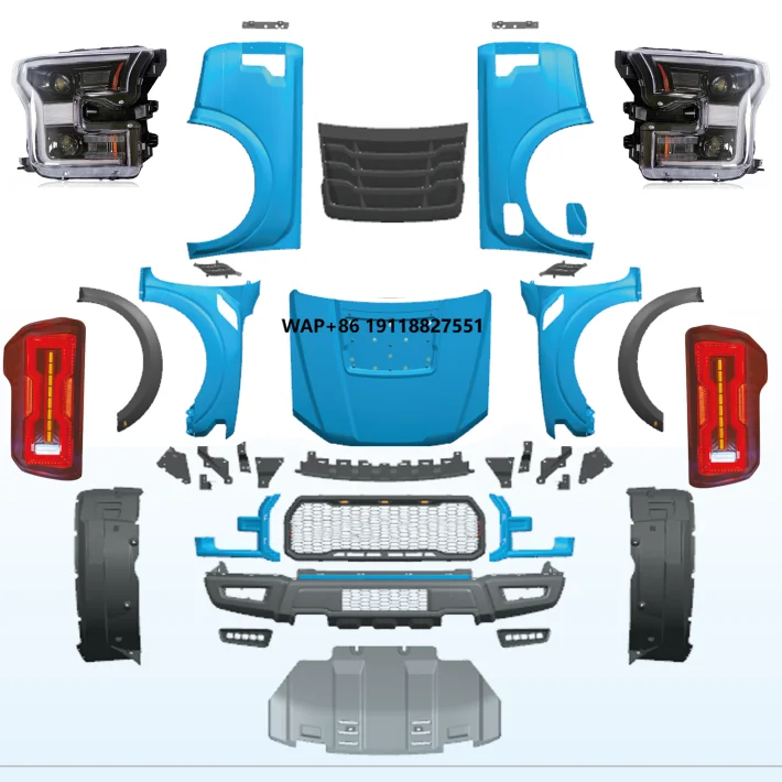 

PICKUP 4X4 EXTERIOR ACCESSORIES FRONT BUMPER UPGRADE BODY KIT FACELIFT BODY KIT FIT for FORD RANGER T6 T7 T8 to F150 RAPTOR