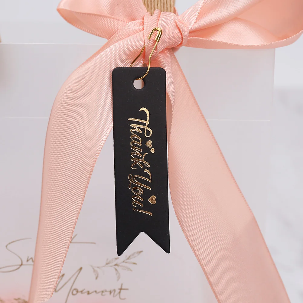 

200 Pcs Thank You Card Paper Tags Gift Labels High Grade Safe Healthy Wedding Festival Present Decorations Hanging Cards