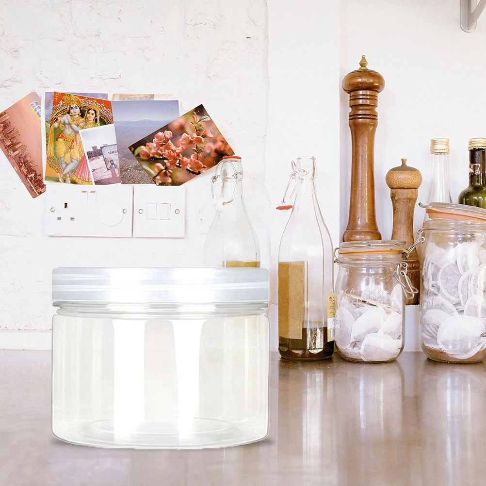 

5 Pcs Empty Food Airtight Jar Containers Storage Favor Jars Chinese Herbal Medicine