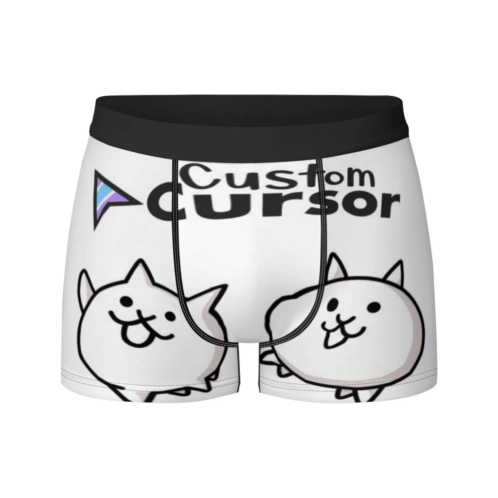 

Hot Game Battle Cats Boxer Men's Panties Underpants Male Breathable Man Boxershorts Underwear For Men