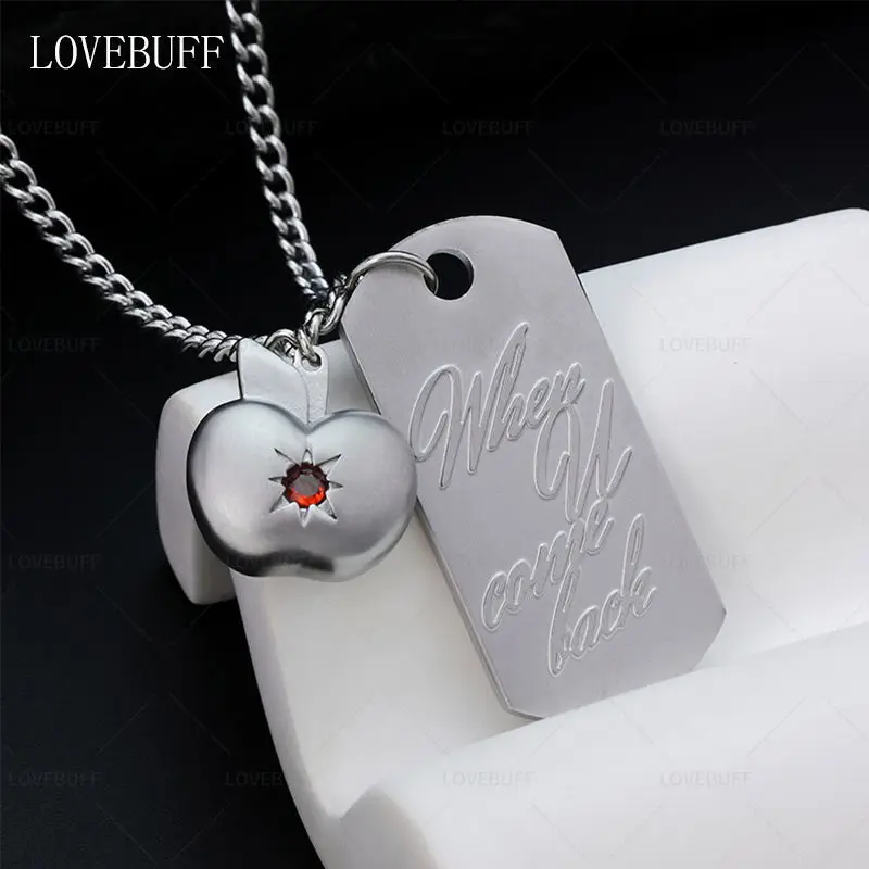 Love And Deepspace Caleb Lovebuff Apple Necklace Pendant Colleagues Jewelry 3D Apple A Birthday Present Hand Strap Xia Yi Zhou