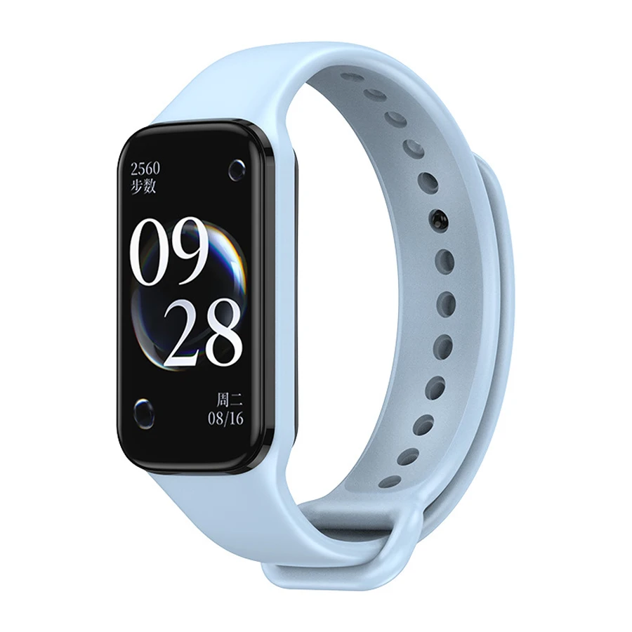 Siliconen zachte polsbandriem voor Redmi horlogeband 2 Horlogeband vervangende sportarmband voor Xiaomi Band 8 Actieve Correas