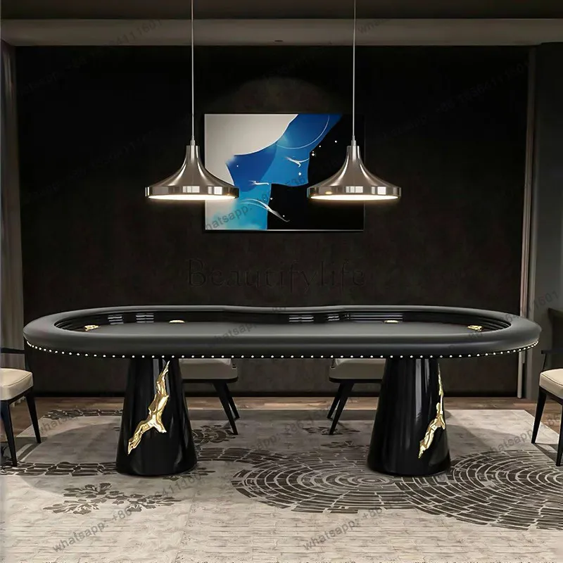 Italian light luxury high-end Texas casual poker table club entertainment room chess and card table