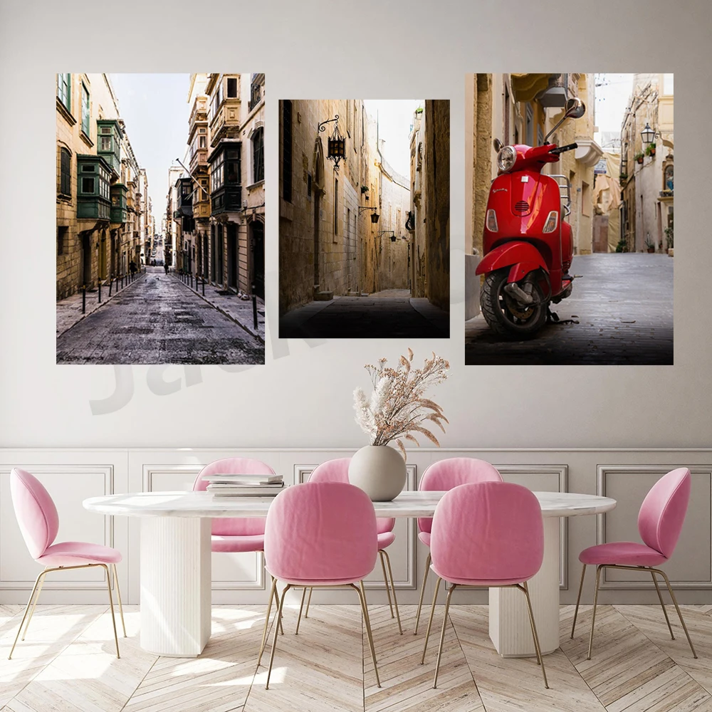 Malta Print Set - Malta Photography - Wall Art - Minimalist Decor - White Wall Art - Valetta - Mdina - Gozo - Malta Poster