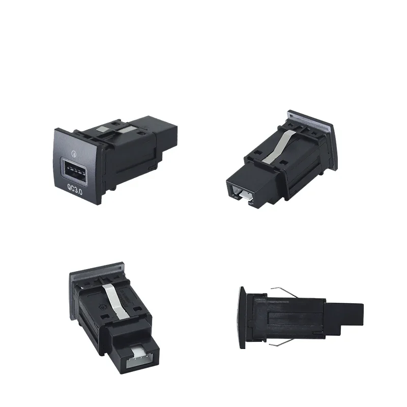 For Volkswagen Touran 2011-2015 USB QC3.0 Fast Charge PD Flash Charge Cigarette Lighter Non-destructive Conversion Harness 3