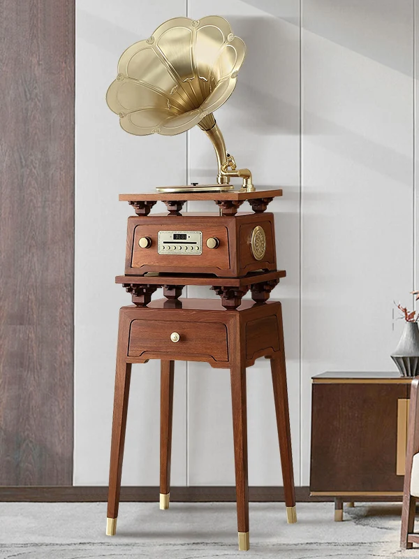 New Chinese phonograph home living room old-fashioned stereo retro bluetooth stereo vinyl record player