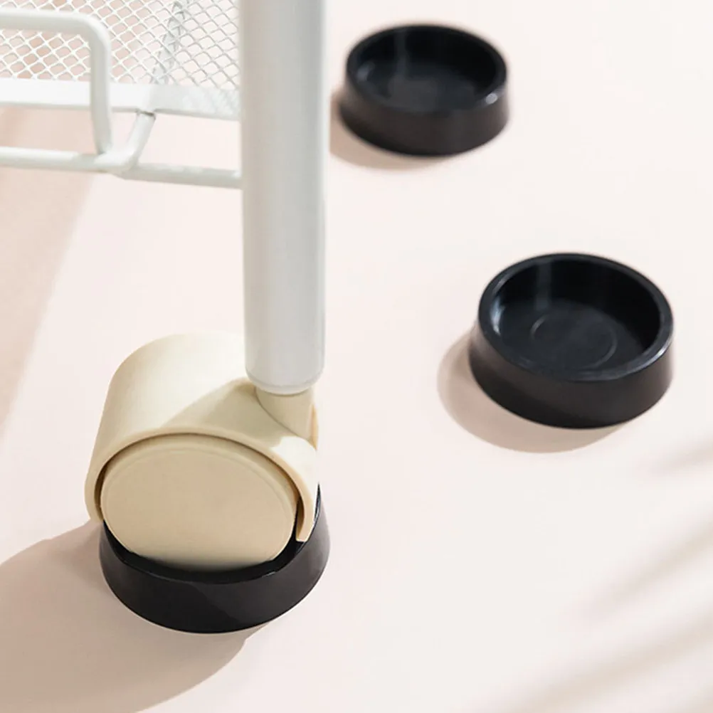4Pcs Furniture Leg Caps Anti-Slip Caster Cups Chair Feet Covers Floor Protectors for Hardwood Laminate Tile Floors Water