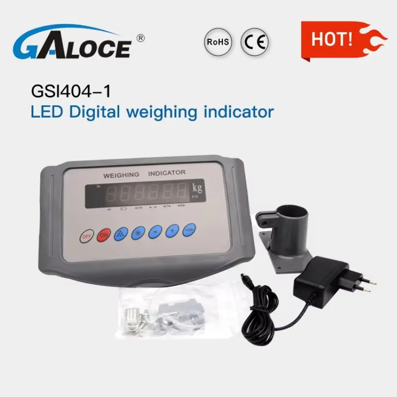 GSI404-1 RS232 4-20mA Counting Scale Digital Weight Indicator With Battery