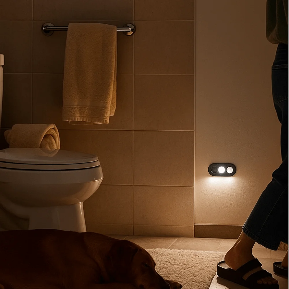 Type-c Motion Sensor Night Light Auto Brightness Wireless Rechargeable Night Light Compact Design Magnetic Attraction