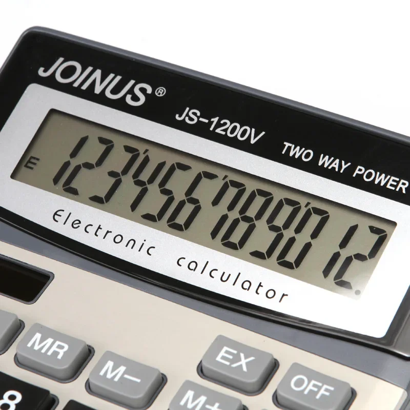 Solar Calculator 12-Digit Financial Accounting Office Supplies Computer Dual Power Supply Student Calculator Calculator