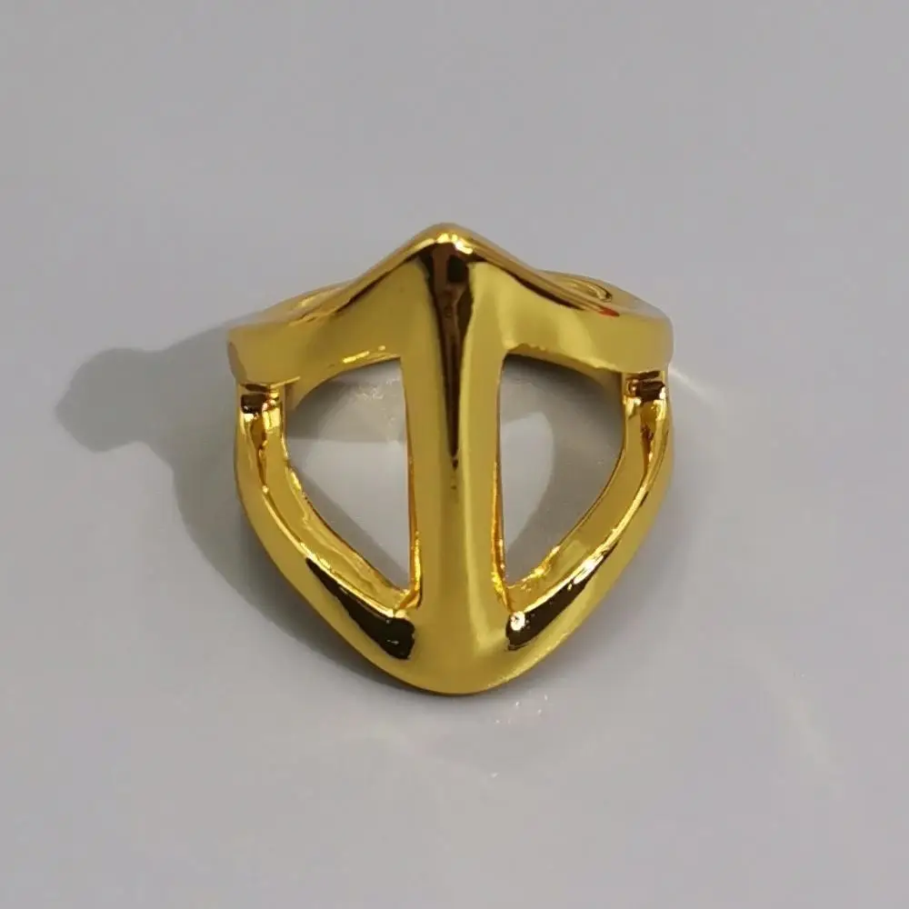 Women's Gold & Silver Plated Irregular Triangle Open Ring