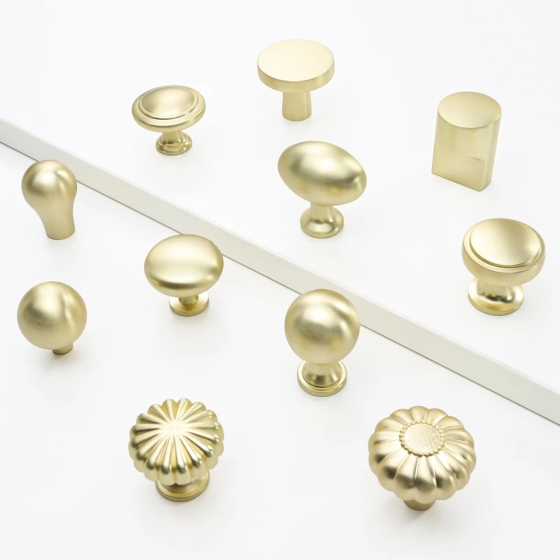 Manopole per mobili solide di varie forme Maniglie per mobili minimaliste in lega di zinco Manopole per cassetti di lusso Ferramenta per porte della cucina