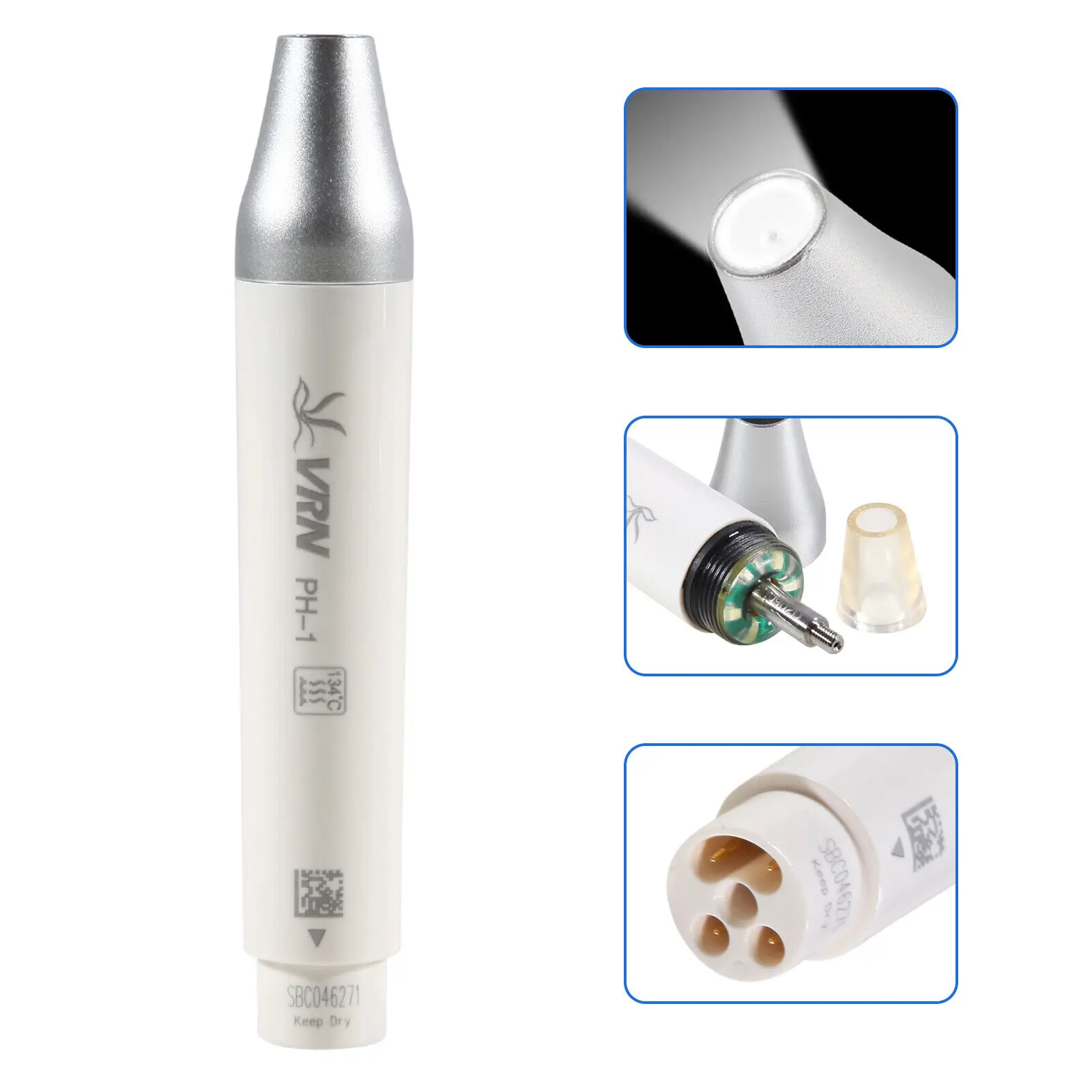 VRN Dental Ultrasonic Piezo Scaler LED Detachable Handpiece PH-1/ 5PCS Tips for EMS Woodpecker