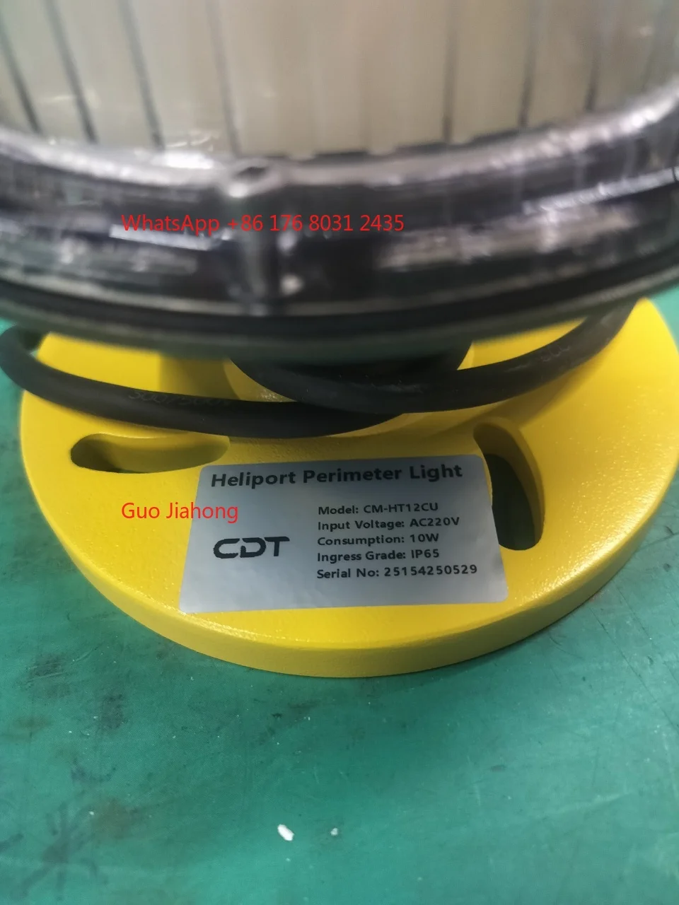 Helipad Elevated Light AC220V White or Green LED for FATO/TLOF Heliport Lighting System Complies with ICAO Annex 14 Volume II