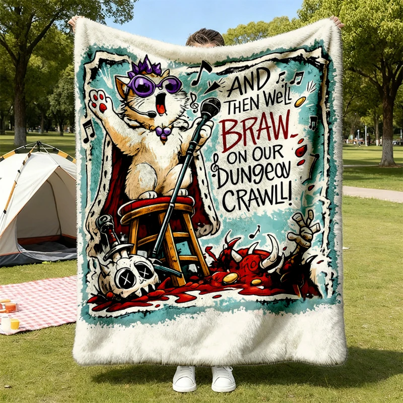 Princess Donut Singing Flannel Blanket, Dungeon Crawler Car