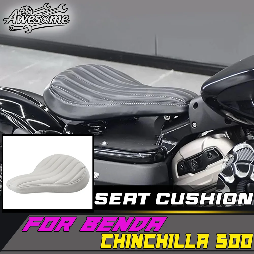 Widened Spring Solo Seat Fit For BENDA CHINCHILLA 500 chinchilla 500 Single Rider Saddle