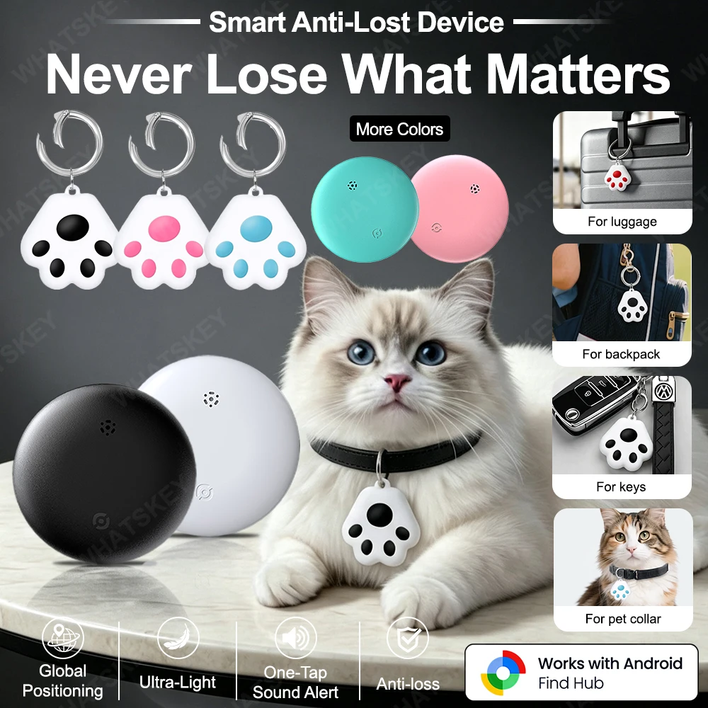 Silicone Case for Google Airtags Cover Protective Shell GPS Tracker Accessories Anti-scratch Sleeve Keychain For Pet Wallet Bicy