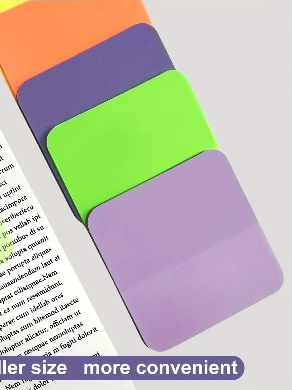 160 Blatt, 8 Farben, transparent klebrig, Notizen, Kratzaufkleber, Notizblöcke, Papier, transparenter Notizblock, Schulbriefpapier, Bürobedarf ﻿ – Detail 4