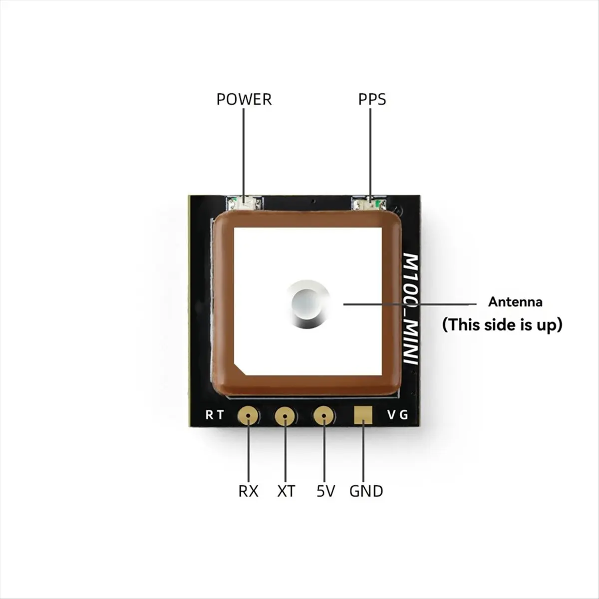 M100 MINI GPS Module Built-in Ceramic Antenna UBLOX Chip Three-Mode Positioning 3.3V-5V for RC FPV Drone