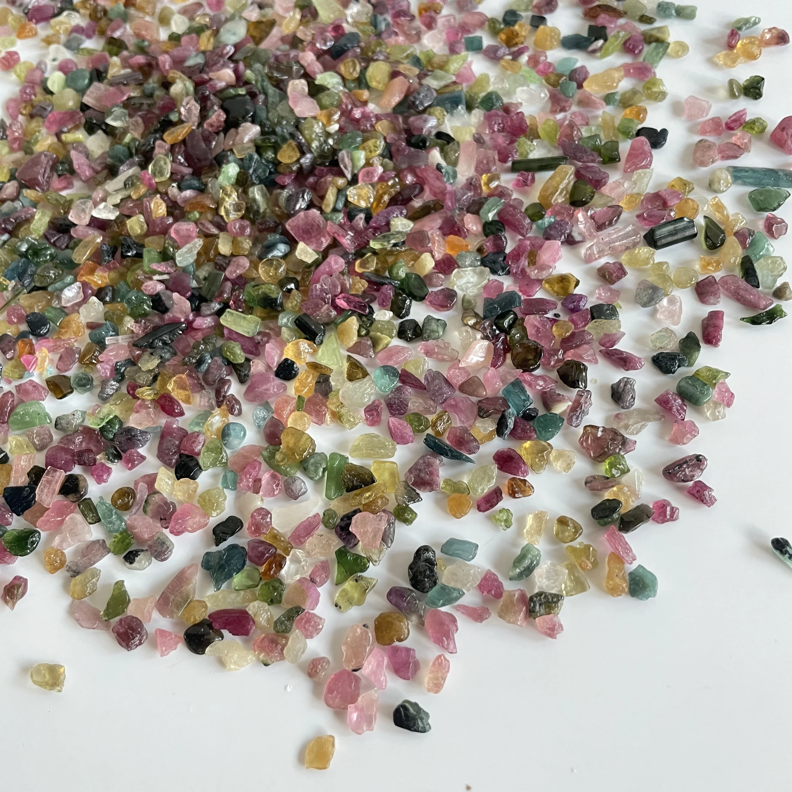 50Gram Pack Grade AAA Rainbow Colorful Natural Gemstone Tourmaline 3-7mm Chips Chakra Balance Harmony Healing Energy