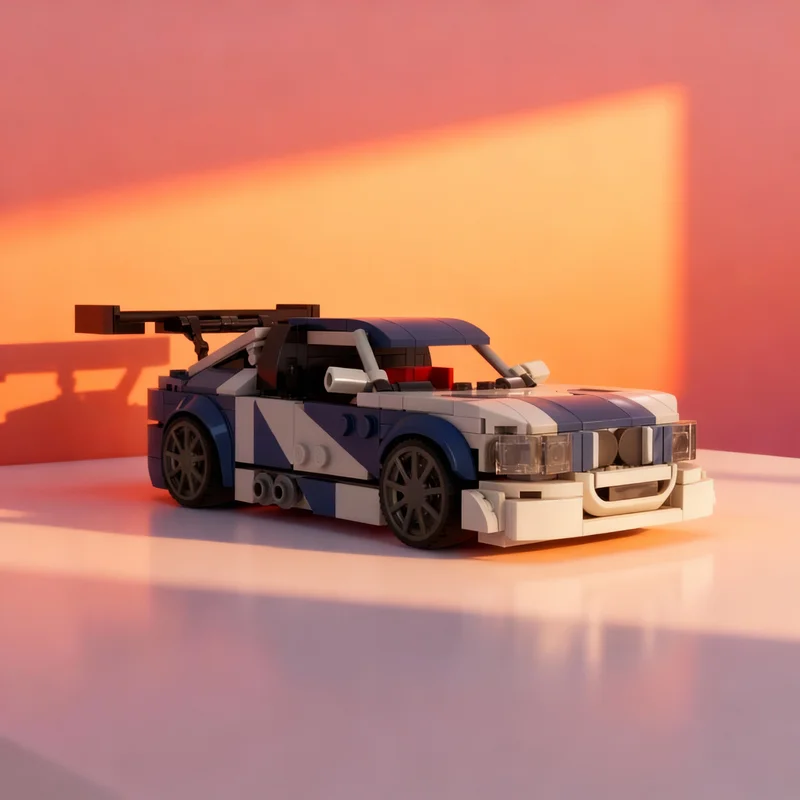 

400pcs MOC City Champions BMWedd GTRs MOST WANTED Model Building Toy Christmas Gifts Blocks Construction Creative Idea Education