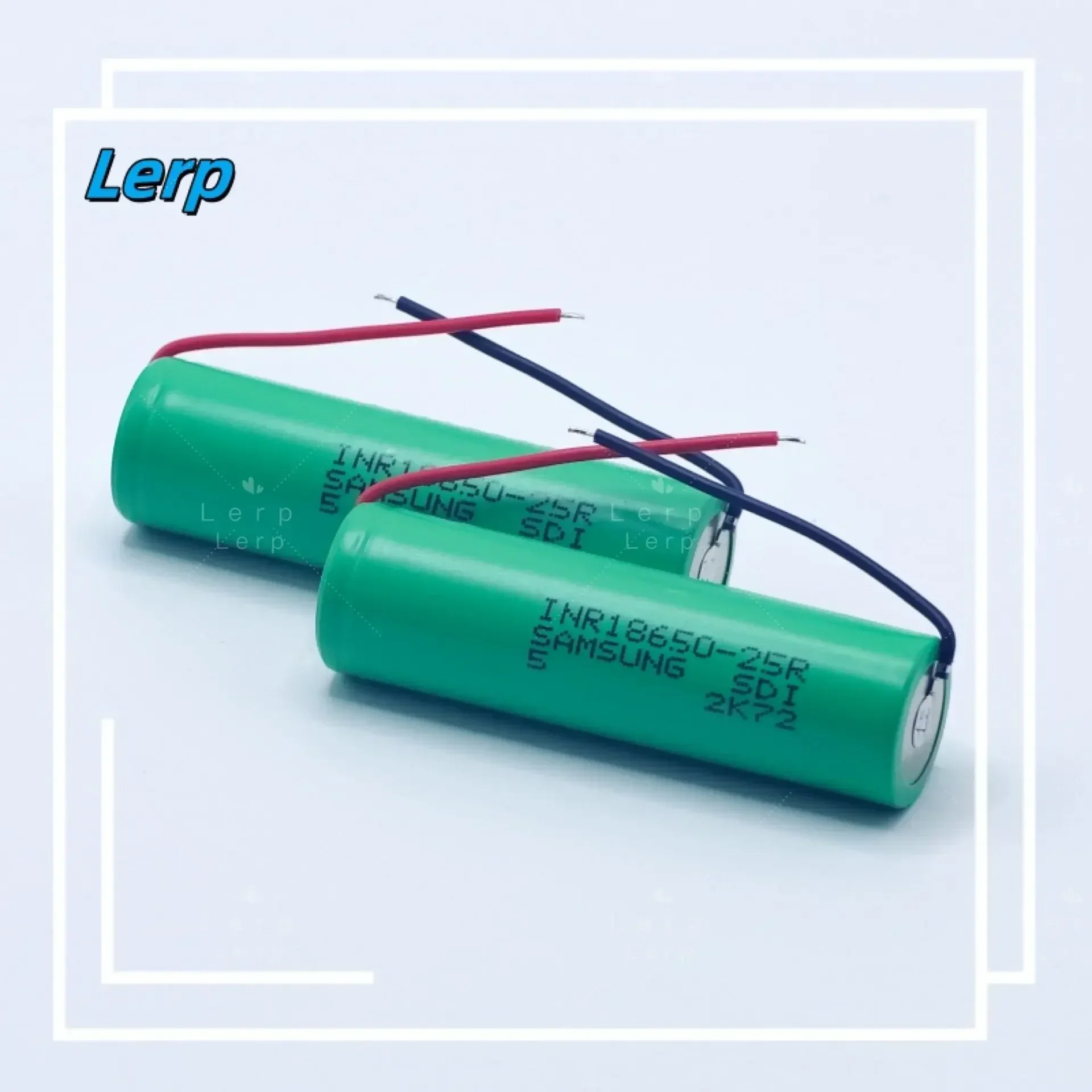 100% batería original INR18650 25R 18650 2500mAh 3,7 V 18650, batería de litio OpladBare Hoge Stroom en 20A 25R+wire