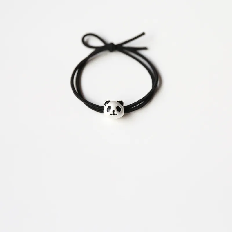 New Korea Headband Bracelet Dual-purpose Small Fresh Cute Panda Simple Leather Case Bangles for Women Jewelry.