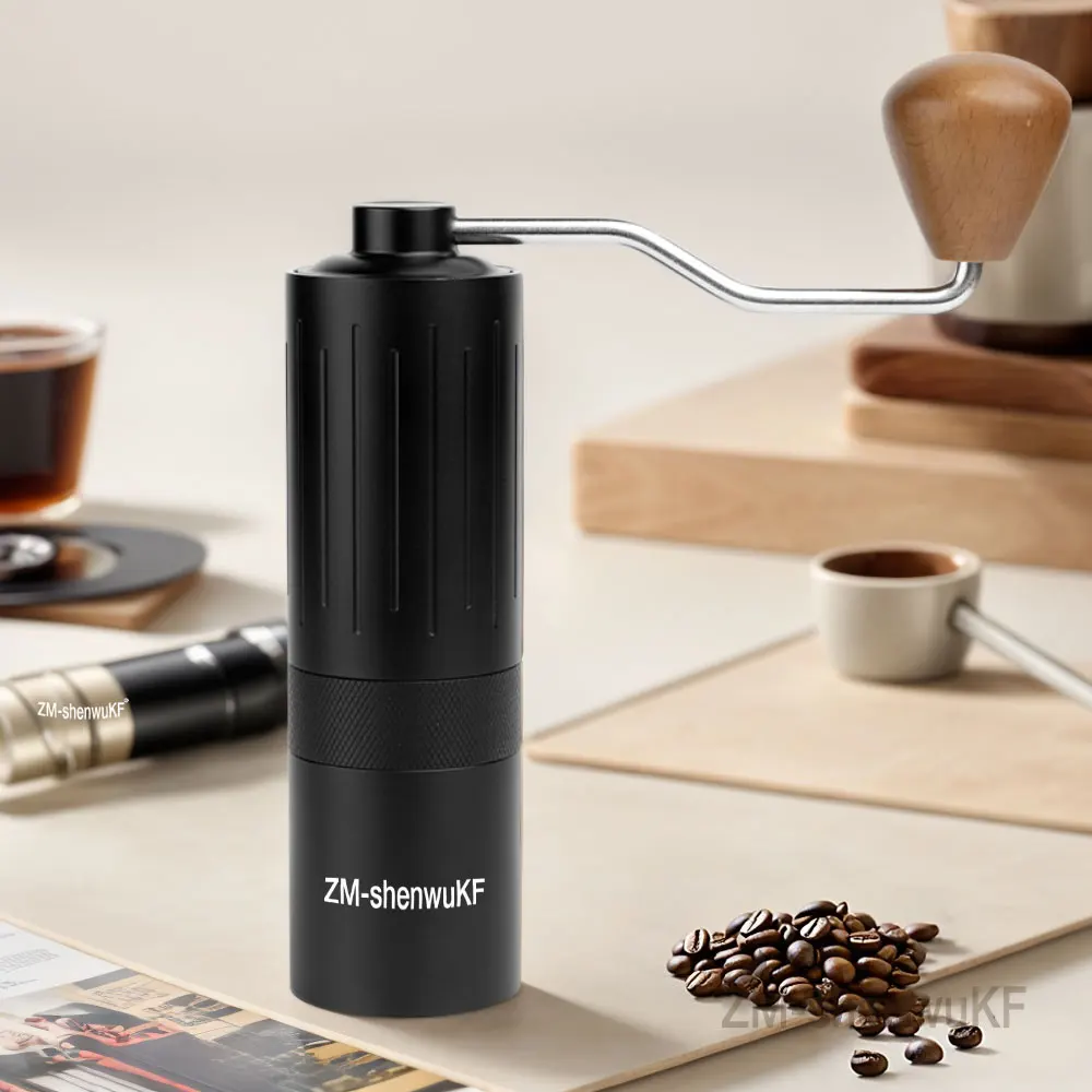 

ZM-ShenwuKF Portable Coffee Grinder Coffee Bean Grinder Manual Coffee Grinder Stainless Steel Burr Christmas Birthday Gift