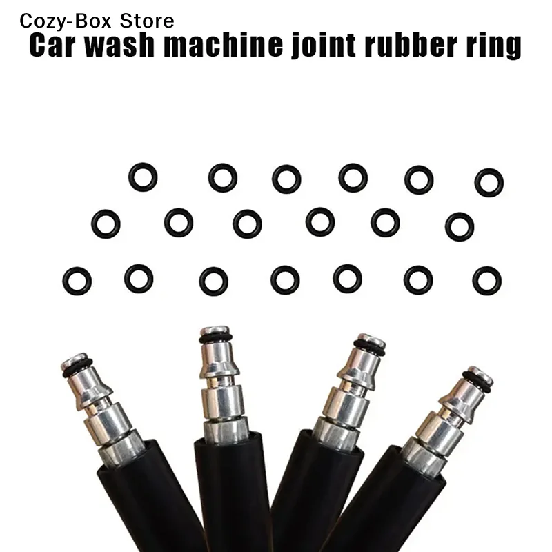 [ZY]50Pcs/Set High Pressure Water Cleaning Outlet O-ring Rubber Ring Black Car Wash Machine Accessories Car Beauty Water Acc[ZY]
