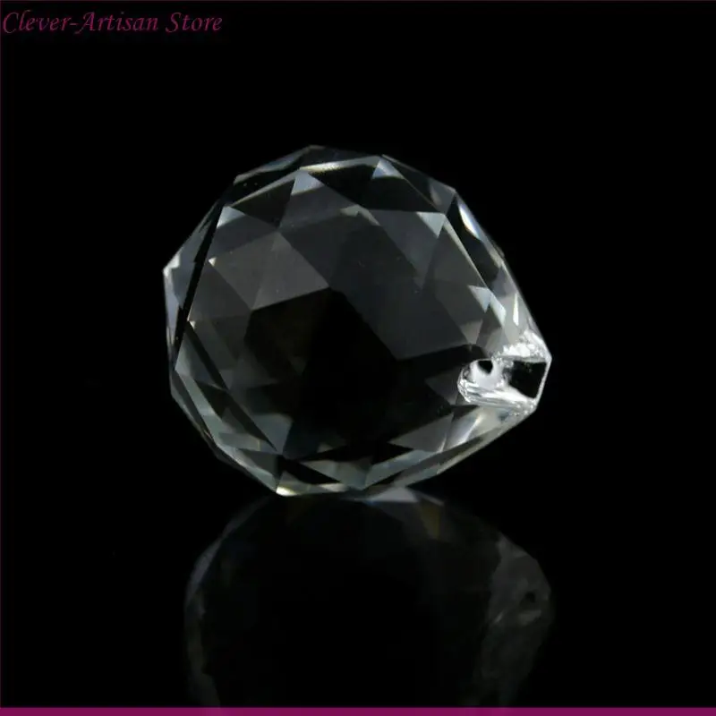 E06B Lámpara cristal transparente Bola colgante Swratcher Decoración bodas 20 mm