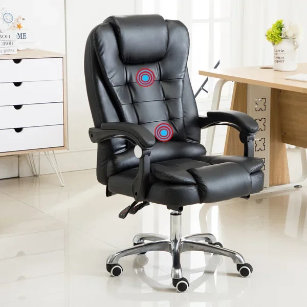 Computer chair office lazy learning massage boss chair reclining home footrest ergonomic swivel chair