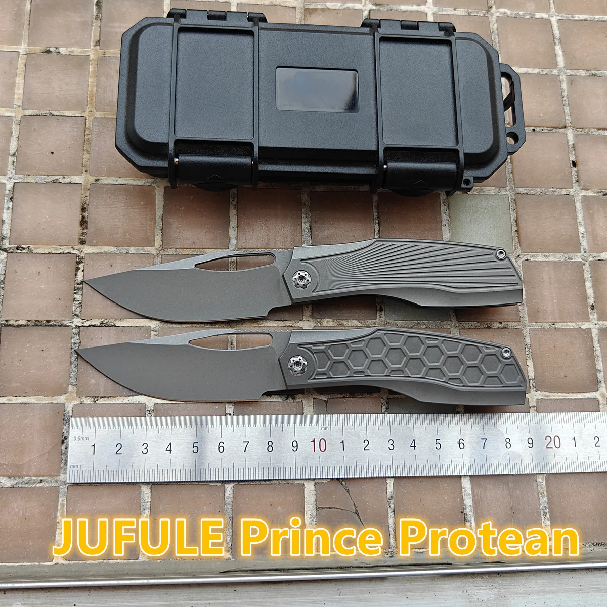 JUFULE 2026 Prince Protean Titanium Handle Ceramic Bearing Pocket EDC Tool Kitchenware Hike Camping 154CM Outdoor Folding Knife